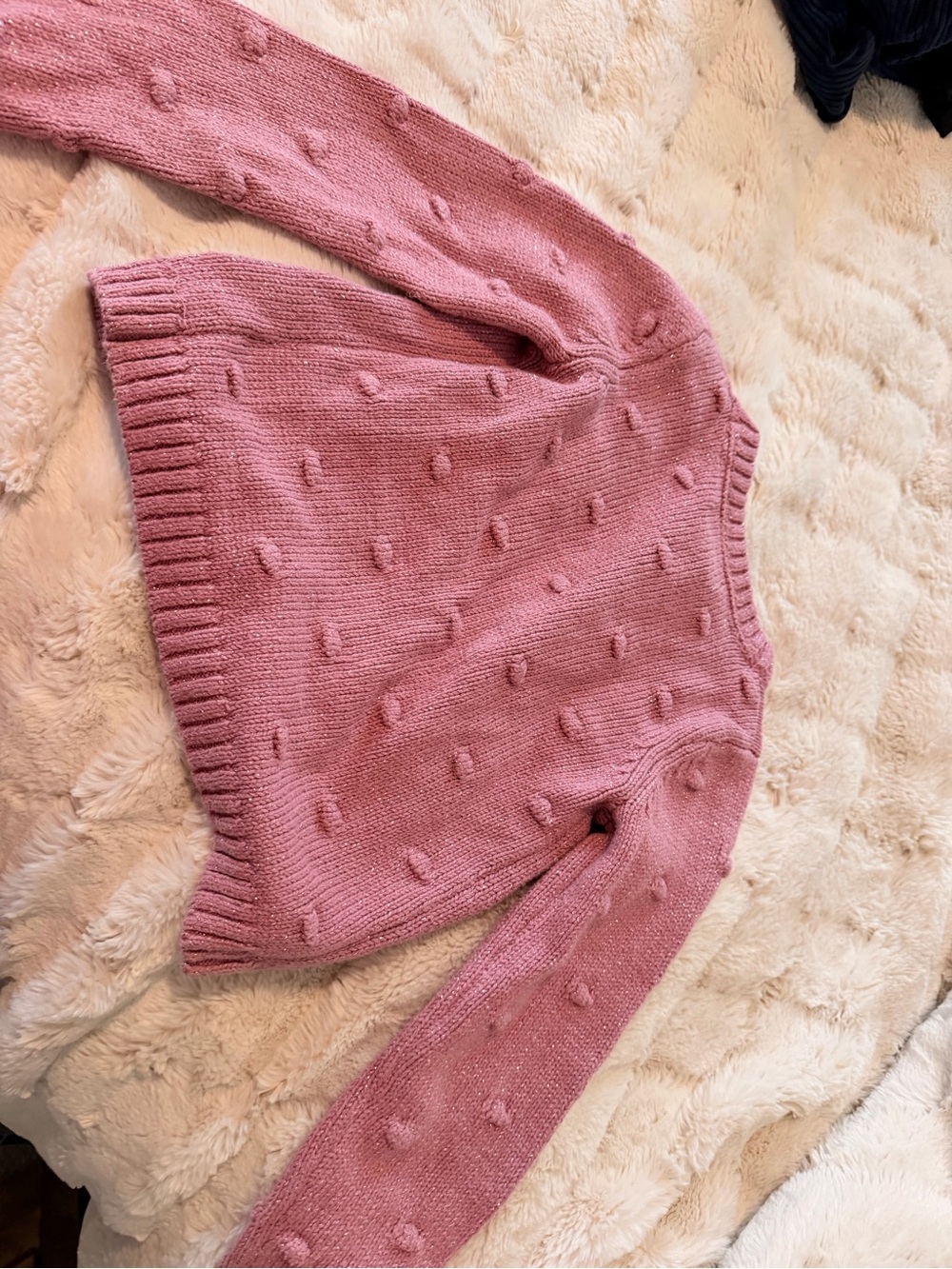 Isaac Mizrahi Pink Lavender Knit Cardigan - Picture 3 of 3